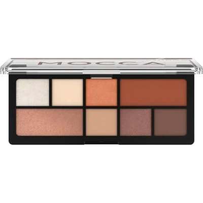 Abbildung von Catrice The Hot Mocca Eyeshadow Palette, Lidschatten, Braun, 8 Braun Töne, schimmernd, metallisch, matt, vegan, ohne Mikroplastikpartikel, Nanopartikel frei, Parfüm, 1er Pack (9g)