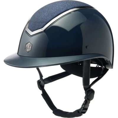 Abbildung von Charles Owen Reithelm Kylo Sparkly Wide Peak Navy Gloss/Pewter 58 61cm