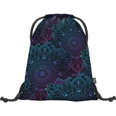 Abbildung von Baagl Sportbeutel Turnbeutel Gymsack Sporttasche Tagesrucksack ZEN für Kinder, Größe: One Size, Schwarz