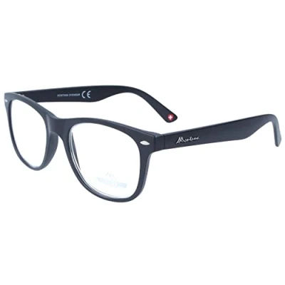 Abbildung von Lesebrille MR67 aus Kunststoff von MONTANA in Schwarz + 2,50 dpt