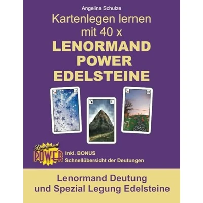Abbildung von Kartenlegen lernen mit 40 x Lenormand Power EDELSTEINE: Deutung und Spezial Legung Edelsteine (Kartenlegen 40x Anfänger Fortgeschrittene)