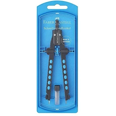 Abbildung von Faber Castell Zirkel Schnellverstellzirkel Factory Neon 2019 (Blau)