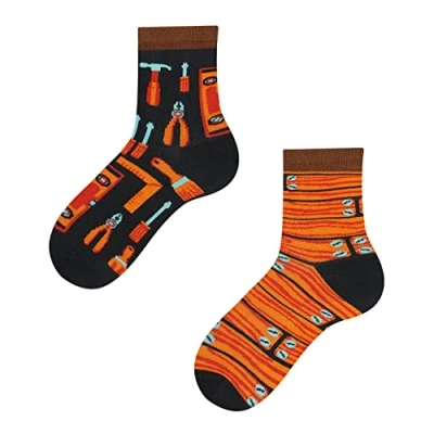 Abbildung von TODO Colours Lustige Socken Kinder mit motiv für Mädchen, Jungen, Kleinkind (Heimwerker Kinder, 27 30)