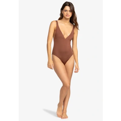Abbildung von Roxy Silky Island ONE Piece Badeanzug, Damen, Größe: XL, Root beer