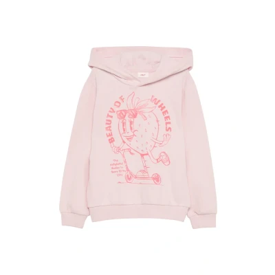 Abbildung von s.Oliver Kapuzenpullover für Kinder, Größe: 104/110, Perlmuttrosa
