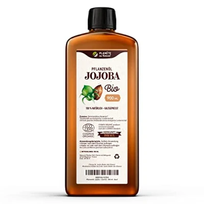 Abbildung von Jojobaöl Bio 900 ml 100% Bio, Rein, Natürlich &amp; Kaltgepresst