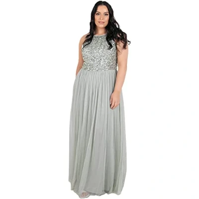 Abbildung von Maya Deluxe Damen Rl004 Mm Bridesmaid Dress, Green Lily, 38 EU
