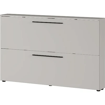 Abbildung von Germania Schuhschrank 2576 572 GW Utah, in Kaschmir, mit Platz für 12 Paar Schuhe, geringe Tiefe, ideal schmale Flure, 140 x 85 19 cm (BxHxT)