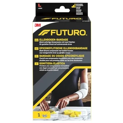 Abbildung von FUTURO FUT47863 Classic Ellenbogen Bandage, beidseitig tragbar, Größe L, 27,0 29,5 cm