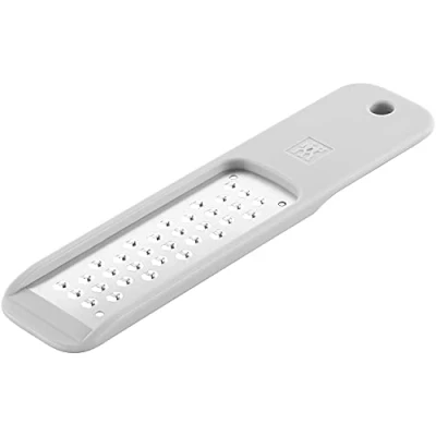 Abbildung von ZWILLING Z Cut Mini Reibe, Edelstahlklinge, Kunststoffgehäuse, Zwei Wege Reibtechnologie, Grau