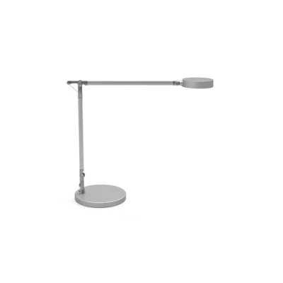 Abbildung von MAUL LED Tischleuchte MAULgrace colour vario, dimmbar hochwertige Büro Arbeitsplatzleuchte mit Doppelarm Design Schreibtischlampe 3000 6500K Farbtemperatur silber