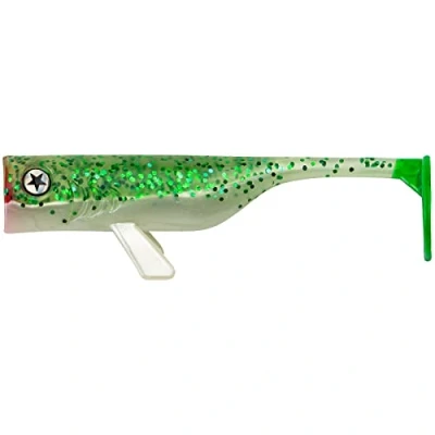 Abbildung von LMAB Drunk Bait 8, 12, 16 &amp; 20 cm Gummifisch Angelköder Gummiköder für: Zander, Barsch Hecht Zanderköder Barschköder Hechtköder (Mojito Mike, 8 cm)