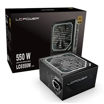 Abbildung von LC POWER LC6550M 550W PC Netzteile Super Silent Modular Serie Voll Modulares Kabelmanagement 80PLUS Gold
