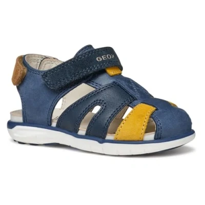 Abbildung von Geox Trekkingsandale für Kinder, Größe: 25, dark navy yellow Schuhe