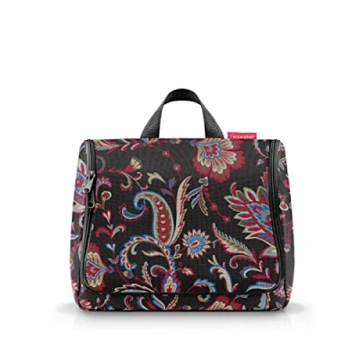 Abbildung von reisenthel toiletbag XL paisley black praktischer Kulturbeutel mit Haken, wasserabweisendes Material