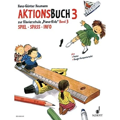 Abbildung von Piano Kids. Aktionsbuch zu Band 1.: zur Klavierschule &quot;Piano Kids&quot; 1 Spiel Spaß Info plus: Spielkärtchen zum Notenlernen ... 1. Klavier. (Set).