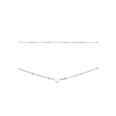 Abbildung von Elli Choker Halskette silvercolored, Damen, Größe: 36, Silver colored
