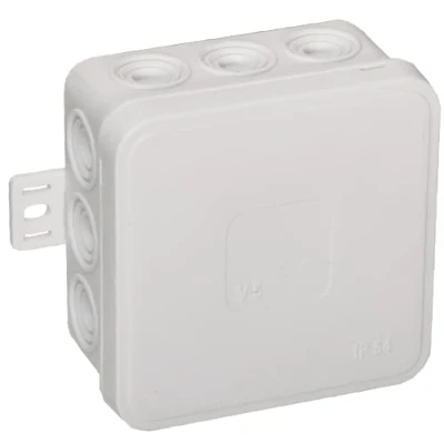 Abbildung von ORNO JB 13803 Abzweigdose Aufputz IP54 12 Kabeleinführungen 85x85x41mm 1 Stk. (Weiß)