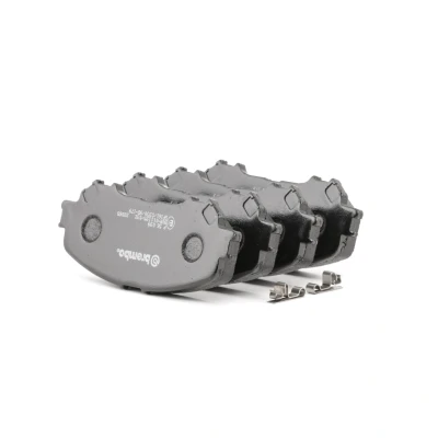 Abbildung von BREMBO P 56 099 Bremsbelagsatz mit akustischer Verschleißwarnung Anti Quietsch Blech ohne Zubehör NISSAN: X Trail, Qashqai 2, RENAULT: Kadjar