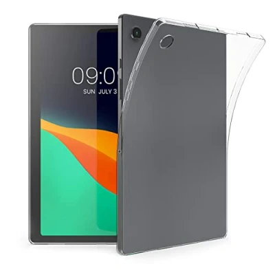 Abbildung von kwmobile Schutzhülle kompatibel mit Samsung Galaxy Tab A8 10.5 (2021) Hülle Silikon Tablet Cover Case Transparent