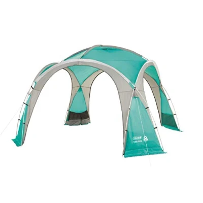Abbildung von Coleman Event Dome Pavillon stabiles Partyzelt mit Stahlgestänge Sonnenschutz SPF 50 plus, blau, XL, 2000025128