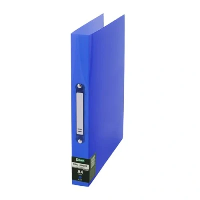 Abbildung von D.RECT 2200 Plastik Ringordner Ringbuch aus PP, Cover, Polypropylene, A4 35mm Rückenbreite 2 Ringe, transparent blau