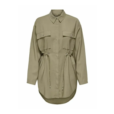 Abbildung von ONLY Flyaway Kragen Mantel Parka, Damen, Größe: Small, Mermaid