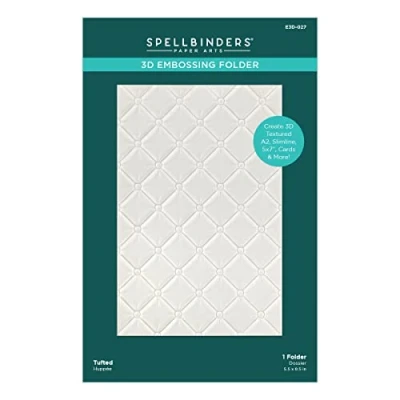 Abbildung von Spellbinders 3D Prägeschablone, 14 x 21 cm, getuftet, blickdicht, 1 Stück