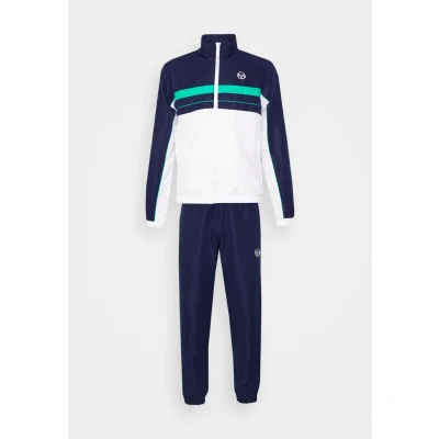 Abbildung von Sergio Tacchini Zelma Tracksuit Trainingsanzug, Herren, Größe: Large, Navy/white/peacock green
