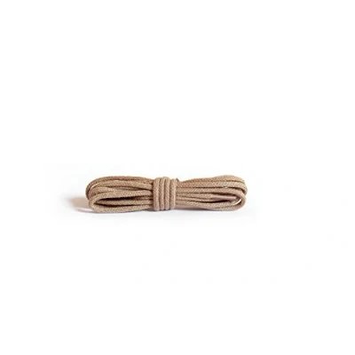 Abbildung von Kaps Schnürsenkel rund und dünn 2mm breite Schnürbänder aus 100% Baumwolle in hochwertiger Qualität Schuhbänder für Freizeitschuhe Modeschuhe 1x Paar (75 cm 4 to 5 Ösenpaare) , 10 Beige