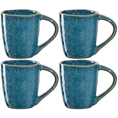 Abbildung von LEONARDO HOME 018596 MATERA Espressotasse 90 ml blau 4er Set, Keramik