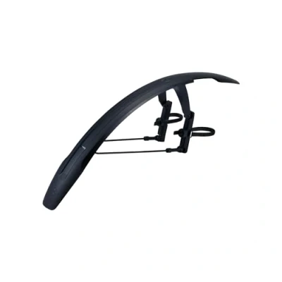 Abbildung von BBB Cycling DiscGuard Schutzblech Schmutzfänger für Mountainbike mit Scheibenbremsen Vollständig einstellbar in Winkel, Höhe und Länge Werkzeugloses Montagesystem BFD 65R