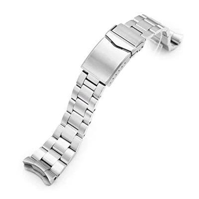Abbildung von 22 mm Super O Boyer Uhrenarmband kompatibel mit Seiko GMT SSK001