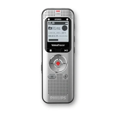 Abbildung von Philips VoiceTracer DVT2015 digitales Diktiergerät Audiorecorder Aufnahmegerät, Stereo MP3, 8GB mit Cloud Spracherkennung