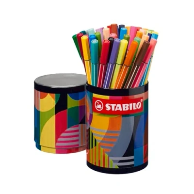 Abbildung von Premium Filzstift STABILO Pen 68 ARTY 45er Metalldose mit 45 verschiedenen Farben