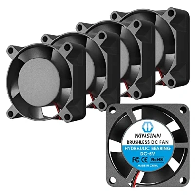 Abbildung von WINSINN 25mm Lüfter 5V Hydrauliklager bürstenlos 2510 25x10mm für DIY Mini Kühlplatine/Notebook/Grafikkarte hohe Geschwindigkeit (5 Stück)