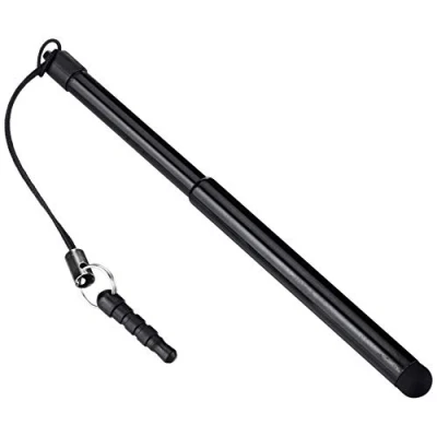 Abbildung von System S Eingabe Stift kapazitiver Bildschirm Ausziehbar für Smartphone, Touchscreen Handy, Tablet, PC, PDA, Schwarz
