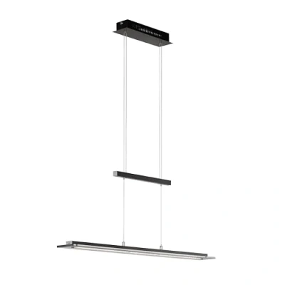 Abbildung von Fischer &amp; Honsel Pendelleuchte, Tenso TW nickelfarben matt/chromefarben L: 115 cm, B: 9 cm Höhe: 80 150 stufenlos dimmbar Farbtemperatureinstellung 3 Stufen 60993 EEG: F