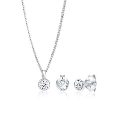 Abbildung von Elli Jewelery SET Classic Ohrringe, Damen, Größe: 45, White