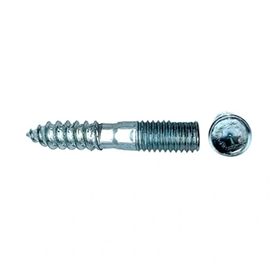 Abbildung von DOJA Barcelona Stockschrauben 25 Schrauben, M6 x 40, Stahl verzinkt Doppelgewindeschraube Schraubverbindung für Holzschrauben, Möbelbeine, Metallbügel, Holzbrett, Holzplatte