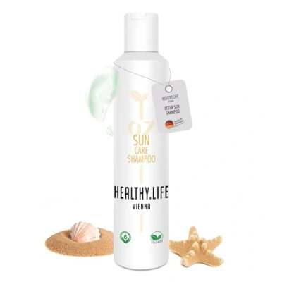 Abbildung von HEALTHY.LIFE VIENNA Sun Care Shampoo 200ml Panthenol &amp; Agave After Damen UV Schutz vegan derma. getestet Sonnenschutz pflegendes HaarShampoo nach Baden Chlorwasser