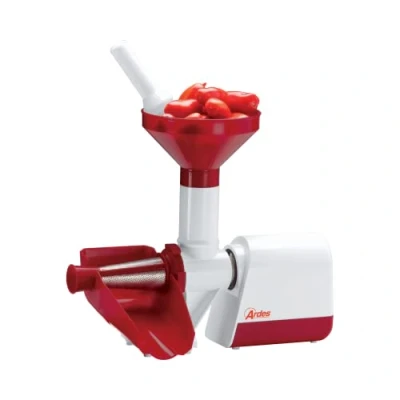 Abbildung von Ardes elektrische Tomatenpresse Professionelle Tomatenmühle Maschine mit Stahlfilter Modell AR74AM80