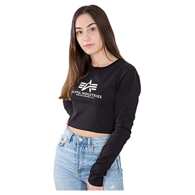 Abbildung von Alpha Industries Sweater »Alpha Women Longsleeves Basic Cropped LS Women«