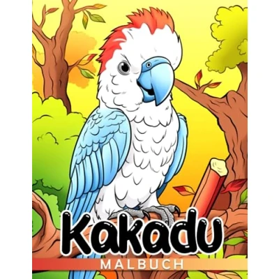 Abbildung von Kakadu Malbuch: Atemberaubende Ausmalbilder von Kakadus für Jugendliche und Erwachsene zum Spaß haben Entspannen Ideales Geschenk besondere Anlässe