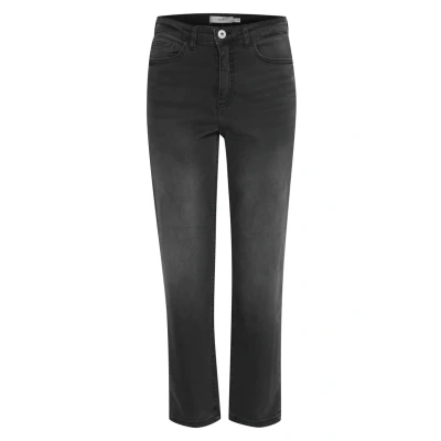 Abbildung von ICHI Raven Jeans Straight Leg, Damen, Größe: 26, Washed grey