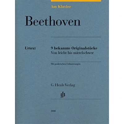 Abbildung von Am Klavier Beethoven: 9 bekannte Originalstücke von leicht bis mittelschwer: Instrumentation: Piano solo (G. Henle Urtext Ausgabe)
