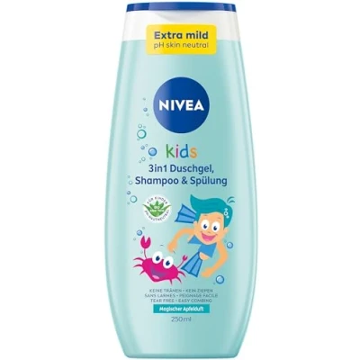 Abbildung von NIVEA kids 3in1 Duschgel Shampoo und Spülung Bezaubernder Beerenduft 250 ml
