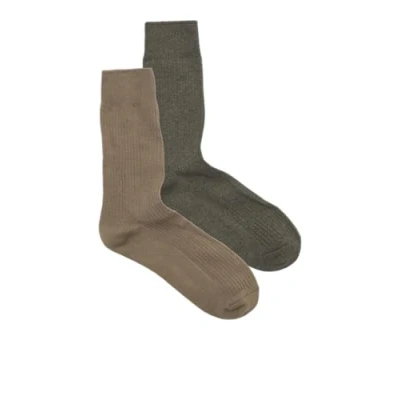 Abbildung von JACK &amp; JONES Jac Premium Socks 2 Pack Noos, Walnut/Pack:Olive Night Melange,Einheitsgröße