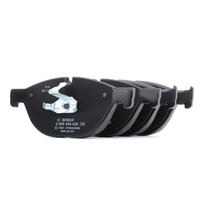 Abbildung von BOSCH 0 986 494 429 Bremsbelagsatz Low Metallic mit Anti Quietsch Blech, Kolbenclip BMW: 5 GT, Saloon, Touring