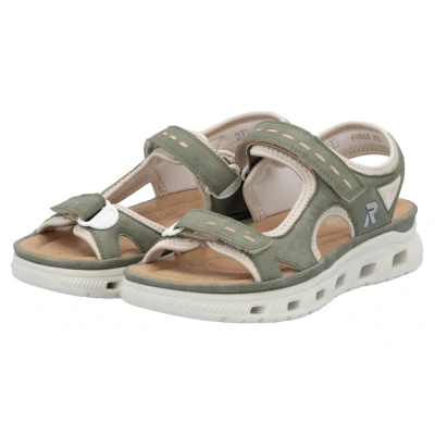 Abbildung von RIEKER Sport Sandale »Outdoorsandale«, Sommerschuh, Sandalette, Plateauabsatz, mit Klettverschlüssen